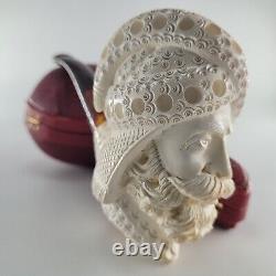 Large Sultan Ertugrul Meerschaum Pipe hancarved block meerschaum by CPW #2073