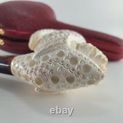 Large Sultan Ertugrul Meerschaum Pipe hancarved block meerschaum by CPW #2073