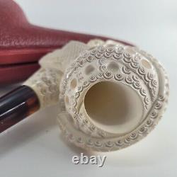 Large Sultan Ertugrul Meerschaum Pipe hancarved block meerschaum by CPW #2073