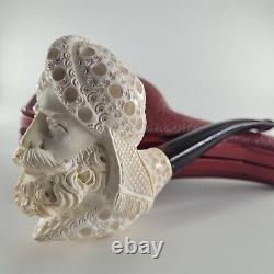 Large Sultan Ertugrul Meerschaum Pipe hancarved block meerschaum by CPW #2073