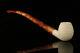 Lattice Apple Churchwarden Block Meerschaum Pipe With Fitted Case M2099