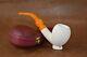 Lattice Apple Pipe Block Meerschaum-new-hand Carved Tamper+stand#280 W Case