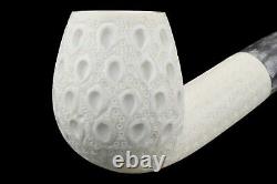 Lattice Apple Pipe By Tekin-new-block Meerschaum Handmade W Case#1585