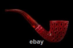 Lattice Bent Dublin Pipe By Tekin-new-block Meerschaum Handmade W Case#1579