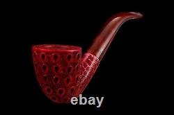 Lattice Bent Dublin Pipe By Tekin-new-block Meerschaum Handmade W Case#1579