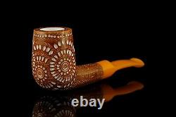 Lattice Billiard Pipe By ALI new-block Meerschaum Handmade W Case#759