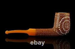 Lattice Billiard Pipe By ALI new-block Meerschaum Handmade W Case#759