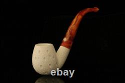 Lattice Block Meerschaum Pipe with fitted case M1330