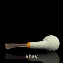 Lattice Brandy Pipe -new-block Meerschaum Handmade W Case#1908