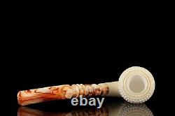 Lattice Calabash Pipe New-block Meerschaum Handmade W Case#197