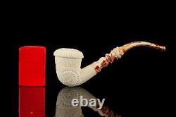 Lattice Calabash Pipe New-block Meerschaum Handmade W Case#197