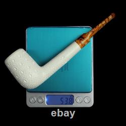 Lattice Lovat Pipe BLOCK MEERSCHAUM-NEW-HANDCARVED Case#1652 W Tamper