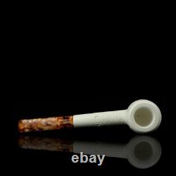 Lattice Lovat Pipe BLOCK MEERSCHAUM-NEW-HANDCARVED Case#1652 W Tamper