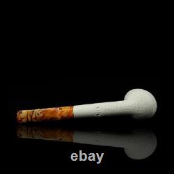 Lattice Lovat Pipe BLOCK MEERSCHAUM-NEW-HANDCARVED Case#1652 W Tamper