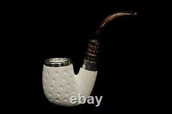 Lattice OOM PAUL Pipe By Tekin-new-block Meerschaum Handmade W Case#1455