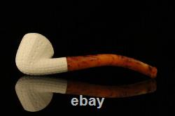 Lattice Octagon Block Meerschaum Pipe with fitted case M2024