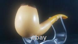 Lee Van Cleef Meerschaum Pipe with fitted Case, Smoking Pipe, Block Meerschaum