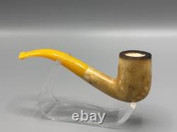 Lee Van Cleef Pipe BLOCK MEERSCHAUM-NEW-HAND CARVED W Case-tamper#stand#1406