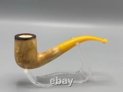 Lee Van Cleef Pipe BLOCK MEERSCHAUM-NEW-HAND CARVED W Case-tamper#stand#1406