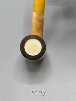 Lee Van Cleef Pipe BLOCK MEERSCHAUM-NEW-HAND CARVED W Case-tamper#stand#1406