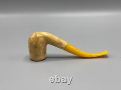Lee Van Cleef Pipe BLOCK MEERSCHAUM-NEW-HAND CARVED W Case-tamper#stand#1406