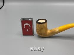Lee Van Cleef Pipe BLOCK MEERSCHAUM-NEW-HAND CARVED W Case-tamper#stand#1406