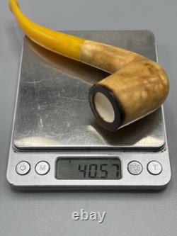 Lee Van Cleef Pipe BLOCK MEERSCHAUM-NEW-HAND CARVED W Case-tamper#stand#1406