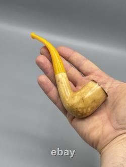 Lee Van Cleef Pipe BLOCK MEERSCHAUM-NEW-HAND CARVED W Case-tamper#stand#1406