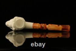 Lion Block Meerschaum Pipe with fitted case M1543