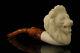 Lion Block Meerschaum Pipe With Fitted Case M1696