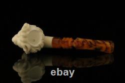 Lion Block Meerschaum Pipe with fitted case M1696