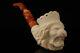 Lion King Block Meerschaum Pipe Carved By I. Baglan With Case 14686