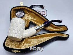 MBSD Meerschaum Block Meerschaum Spigot Lattice Poker Tobacco Pipe