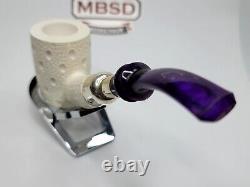 MBSD Meerschaum Block Meerschaum Spigot Lattice Poker Tobacco Pipe