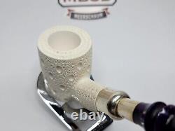 MBSD Meerschaum Block Meerschaum Spigot Lattice Poker Tobacco Pipe