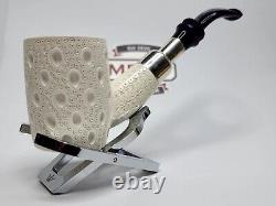 MBSD Meerschaum Block Meerschaum Spigot Lattice Poker Tobacco Pipe