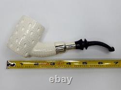 MBSD Meerschaum Block Meerschaum Spigot Lattice Poker Tobacco Pipe