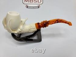 MBSD Meerschaum Block Meerschaum Tobacco Pipe Of Claw Holding Egg