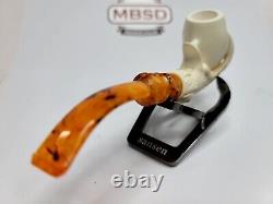 MBSD Meerschaum Block Meerschaum Tobacco Pipe Of Claw Holding Egg