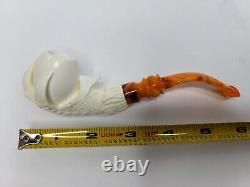 MBSD Meerschaum Block Meerschaum Tobacco Pipe Of Claw Holding Egg