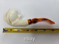 MBSD Meerschaum Block Meerschaum Tobacco Pipe Of Claw Holding Egg