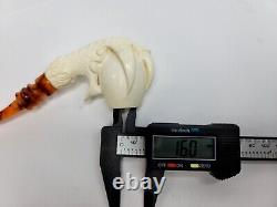 MBSD Meerschaum Block Meerschaum Tobacco Pipe Of Claw Holding Egg