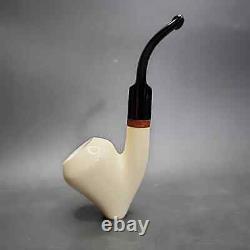 MBSD Meerschaum Deluxe Ballerina Block Meerschaum Pipe, Briar-Mortise, New