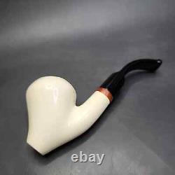 MBSD Meerschaum Deluxe Ballerina Block Meerschaum Pipe, Briar-Mortise, New