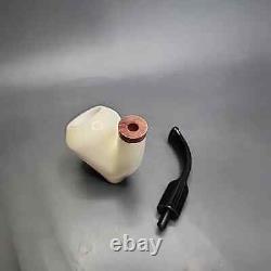 MBSD Meerschaum Deluxe Ballerina Block Meerschaum Pipe, Briar-Mortise, New