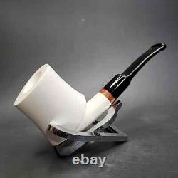 MBSD Meerschaum Deluxe Block Meerschaum Pipe, Briar-Mortise