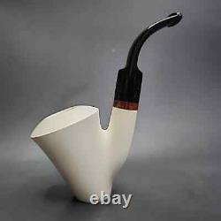 MBSD Meerschaum Deluxe Block Meerschaum Pipe, Briar-Mortise