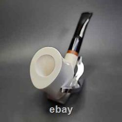 MBSD Meerschaum Deluxe Block Meerschaum Pipe, Briar-Mortise