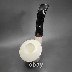 MBSD Meerschaum Deluxe Block Meerschaum Pipe, Briar-Mortise