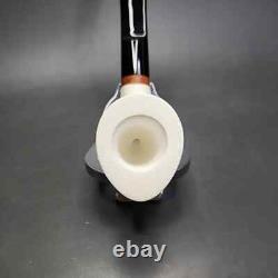 MBSD Meerschaum Deluxe Block Meerschaum Pipe, Briar-Mortise